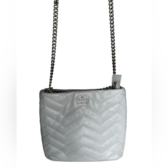 Kate Spade Quilted Grey Shoulder/Crossbody Bag - Picture 3 of 7